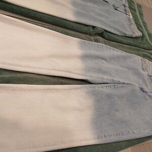 Ombre wide leg jean